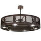 Meyda Lighting Paloma Golpe 48" 12-Light Cafe Noir Chandelier With Fan
