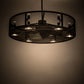 Meyda Lighting Paloma Golpe 48" 12-Light Oil Rubbed Bronze Chandelier With Fan