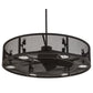 Meyda Lighting Paloma Golpe 48" 12-Light Oil Rubbed Bronze Chandelier With Fan
