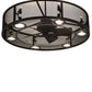 Meyda Lighting Paloma Golpe 48" 12-Light Oil Rubbed Bronze Chandelier With Fan