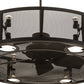 Meyda Lighting Paloma Golpe 48" 12-Light Oil Rubbed Bronze Chandelier With Fan