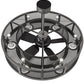 Meyda Lighting Paloma Golpe 48" 12-Light Steel Chandelier With Silver Shade and Fan