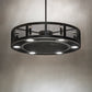Meyda Lighting Paloma Golpe 48" 12-Light Wrought Iron Chandelier With Fan