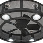 Meyda Lighting Paloma Golpe 48" 12-Light Wrought Iron Chandelier With Fan