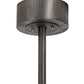 Meyda Lighting Paloma Golpe 48" 18-Light Steel Matte Clear Chandelier With Fan