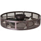 Meyda Lighting Paloma Golpe 48" 6-Light Mahogany Bronze Chandelier With Fan