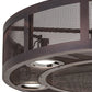Meyda Lighting Paloma Golpe 48" 6-Light Mahogany Bronze Chandelier With Fan