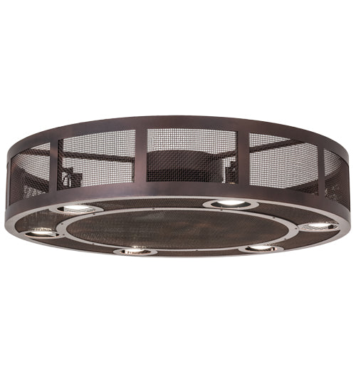 Meyda Lighting Paloma Golpe 48" 6-Light Mahogany Bronze Chandelier With Fan