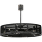 Meyda Lighting Paloma Golpe 48" 6-Light Matte Clear Chandelier With Fan
