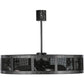 Meyda Lighting Paloma Golpe 48" 6-Light Matte Clear Chandelier With Fan