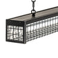 Meyda Lighting Paloma Golpe 49" 2-Light Flat Black Island Pendant Light