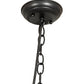 Meyda Lighting Paloma Golpe 49" 2-Light Flat Black Island Pendant Light