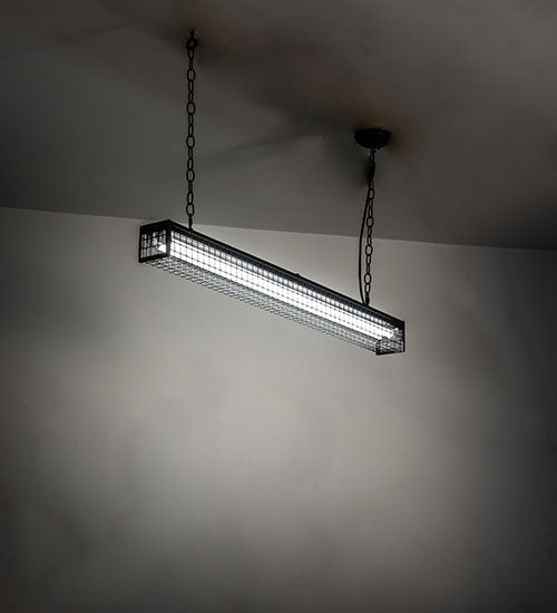 Meyda Lighting Paloma Golpe 49" 2-Light Flat Black Island Pendant Light