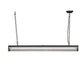 Meyda Lighting Paloma Golpe 49" 2-Light Flat Black Island Pendant Light