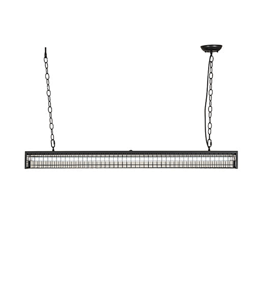 Meyda Lighting Paloma Golpe 49" 2-Light Flat Black Island Pendant Light