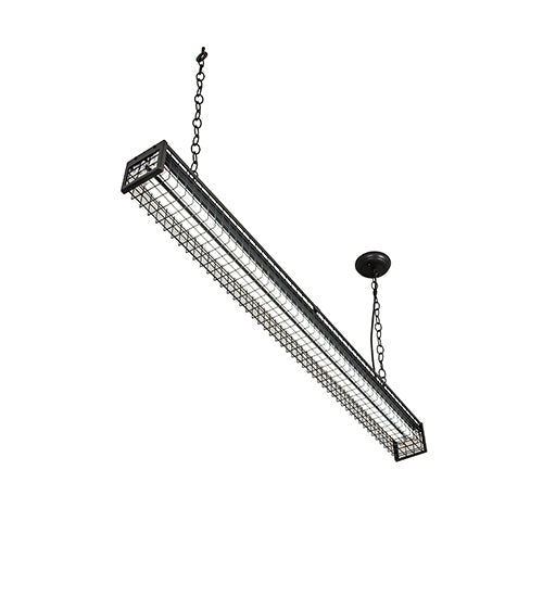 Meyda Lighting Paloma Golpe 49" 2-Light Flat Black Island Pendant Light