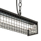 Meyda Lighting Paloma Golpe 49" 2-Light Flat Black Island Pendant Light