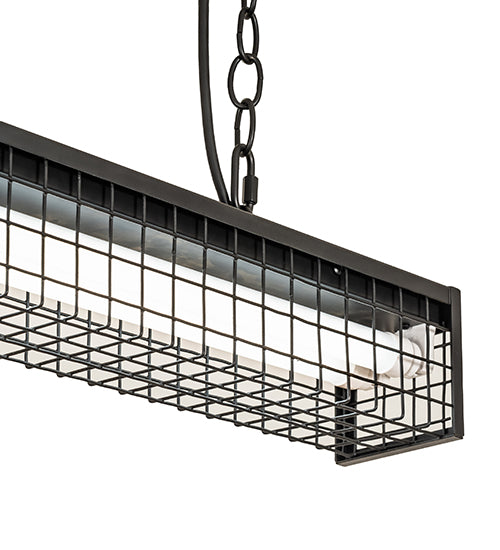 Meyda Lighting Paloma Golpe 49" 2-Light Flat Black Island Pendant Light