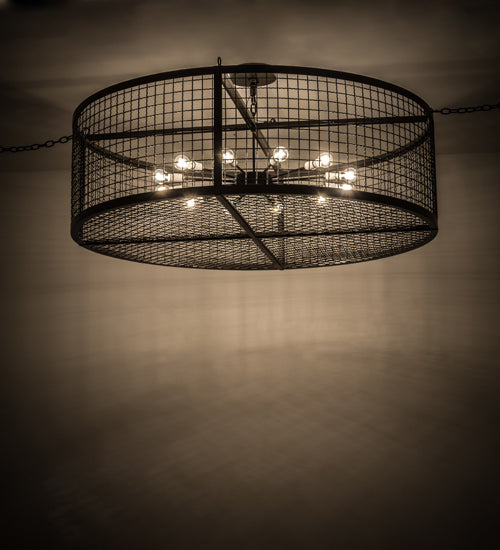 Meyda Lighting Paloma Golpe 60" 12-Light Timeless Bronze Pendant Light
