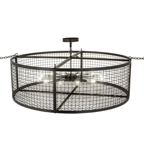 Meyda Lighting Paloma Golpe 60" 12-Light Timeless Bronze Pendant Light