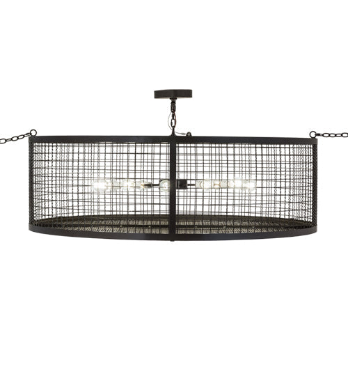 Meyda Lighting Paloma Golpe 60" 12-Light Timeless Bronze Pendant Light