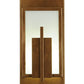 Meyda Lighting Pandora 7" LED Art Deco Gold Wall Sconce With White Flash Shade Glass