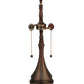 Meyda Lighting Panel 20" 2-Light Accent Table Lamp With Honey Amber Shade Glass