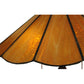 Meyda Lighting Panel 20" 2-Light Accent Table Lamp With Honey Amber Shade Glass