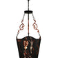 Meyda Lighting Panier Wasre 33" 4-Light Black Pendant Light