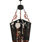 Meyda Lighting Panier Wasre 33" 4-Light Black Pendant Light
