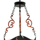 Meyda Lighting Panier Wasre 33" 4-Light Black Pendant Light