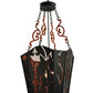 Meyda Lighting Panier Wasre 33" 4-Light Black Pendant Light