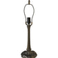 Meyda Lighting Pansies 21" Mahogany Bronze Table Lamp Spectrum Beige & Pansy Shade Glass