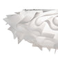 Meyda Lighting Paper Meringue Southland 31" 3-Light White Powdercoat Flush Mount Light With White Shade Glass