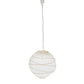 Meyda Lighting Papier 14" Lantern Pendant Light With White Paper Shade