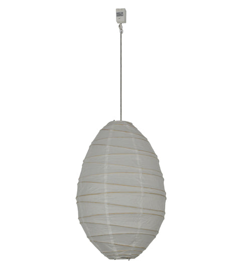 Meyda Lighting Papier 15" Lantern Pendant Light With White Paper Shade