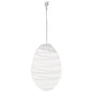 Meyda Lighting Papier 15" Lantern Pendant Light With White Paper Shade