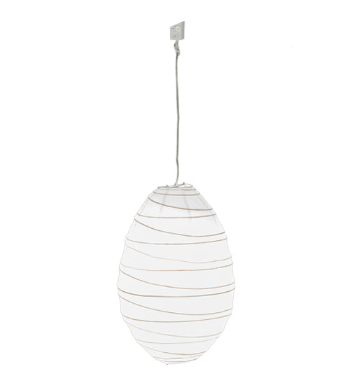 Meyda Lighting Papier 15" Lantern Pendant Light With White Paper Shade