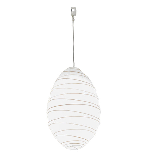 Meyda Lighting Papier 15" Lantern Pendant Light With White Paper Shade