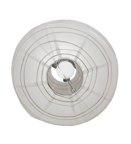 Meyda Lighting Papier 15" Lantern Pendant Light With White Paper Shade