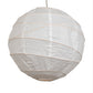 Meyda Lighting Papier 19" Extreme Chrome Lantern Pendant Light With White Textrene Shade