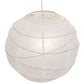 Meyda Lighting Papier 19" Extreme Chrome Lantern Pendant Light With White Textrene Shade