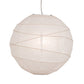 Meyda Lighting Papier 19" Extreme Chrome Lantern Pendant Light With White Textrene Shade