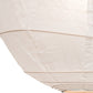 Meyda Lighting Papier 19" Extreme Chrome Lantern Pendant Light With White Textrene Shade