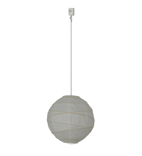 Meyda Lighting Papier 19" Lantern Pendant Light With White Paper Shade