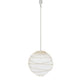 Meyda Lighting Papier 19" Lantern Pendant Light With White Paper Shade
