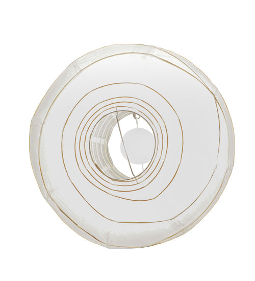 Meyda Lighting Papier 19" Lantern Pendant Light With White Paper Shade