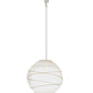 Meyda Lighting Papier 19" Lantern Pendant Light With White Paper Shade