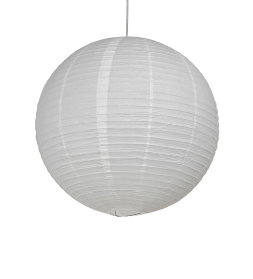 Meyda Lighting Papier 30" Lantern Pendant Light With White Paper Shade