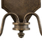 Meyda Lighting Paquita 12" 2-Light Dark Smoke Wall Sconce With Ivory Faux Candlelight